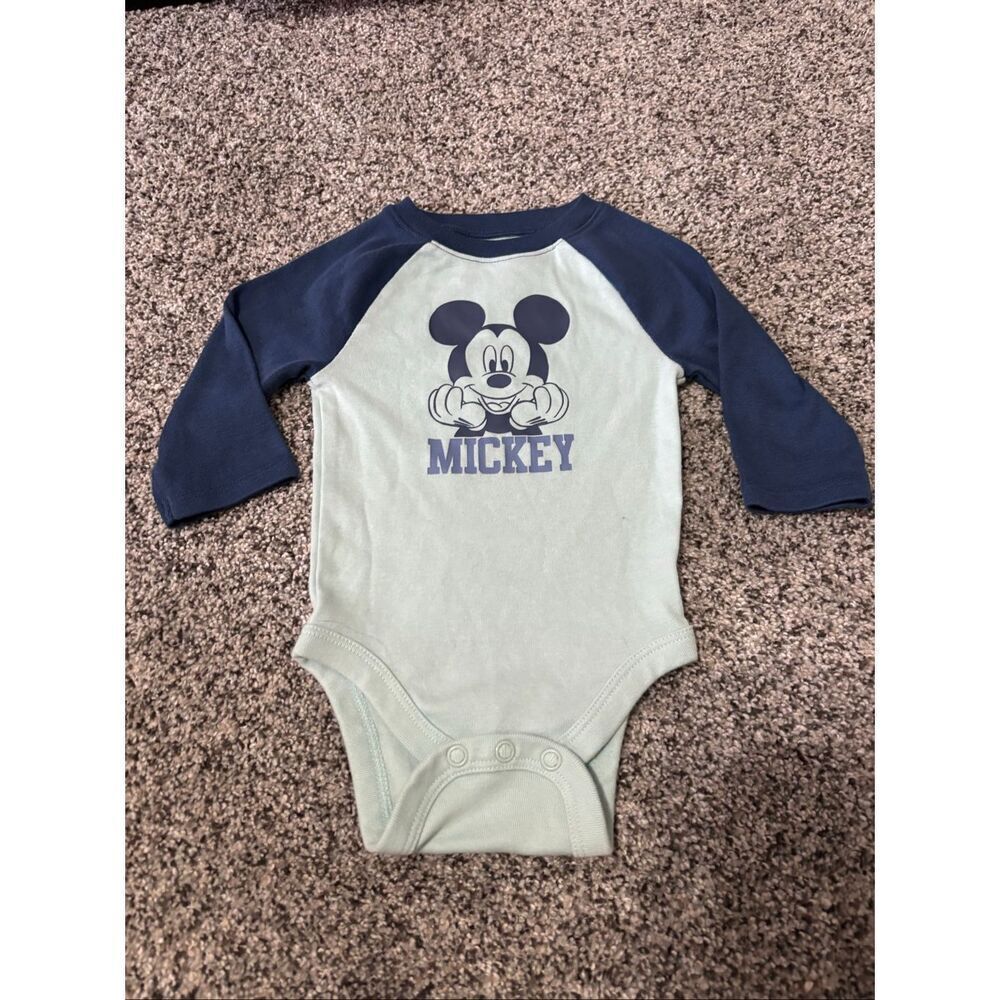 ❤️Disney’s Mickey Mouse Long Sleeve Bodysuit 6M